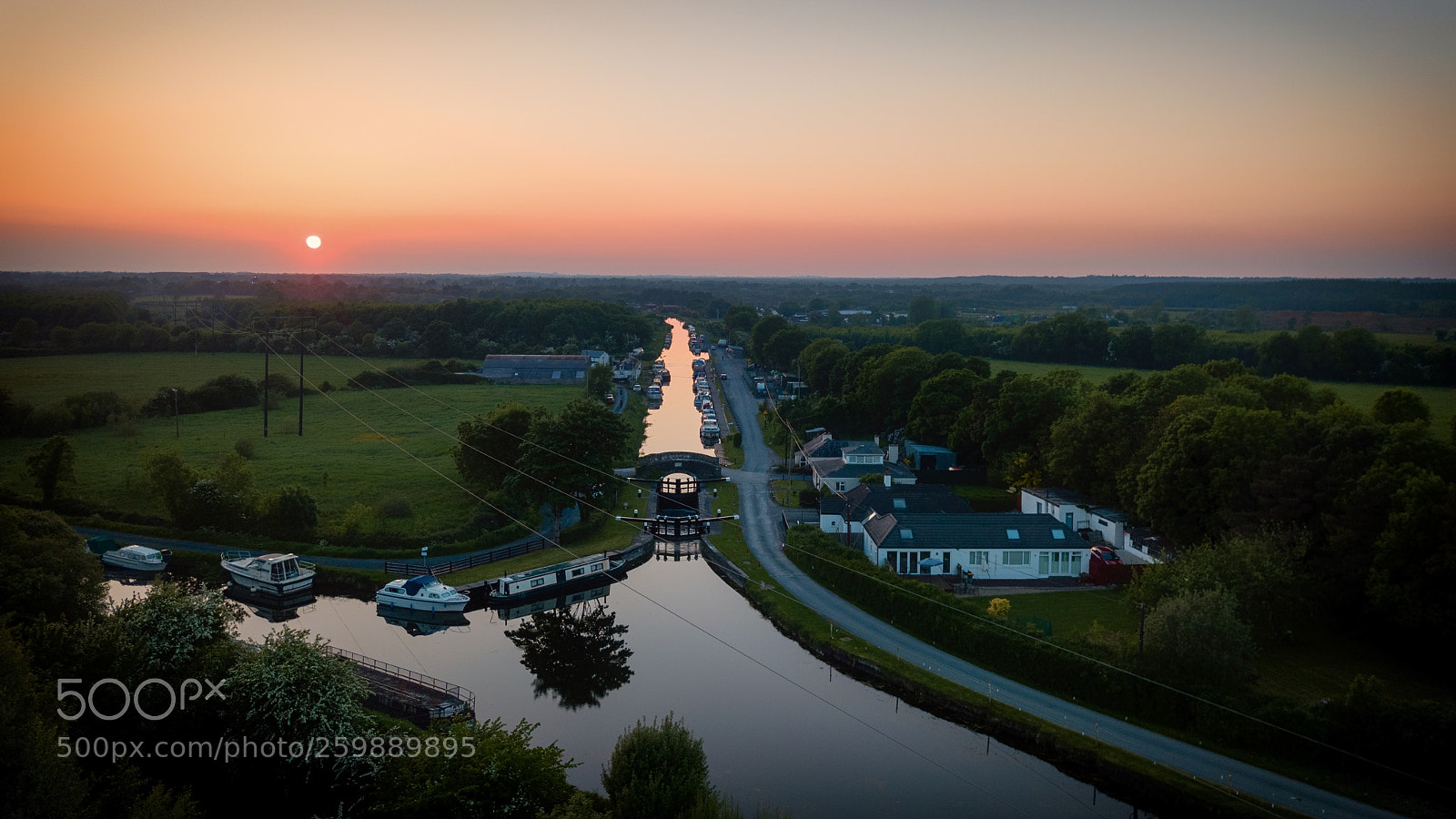 DJI FC220 sample photo. Lowtown sunset photography