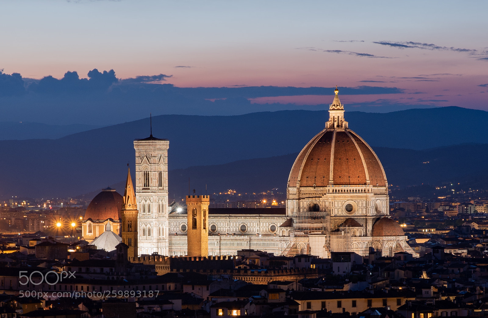 Nikon D750 sample photo. Florence cathedral at night photography