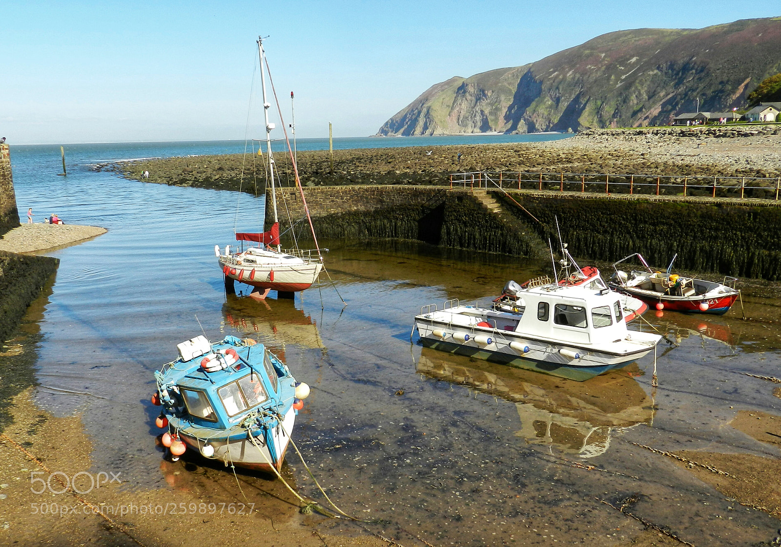 Nikon Coolpix P500 sample photo. Lynmouth harbour, north devon photography