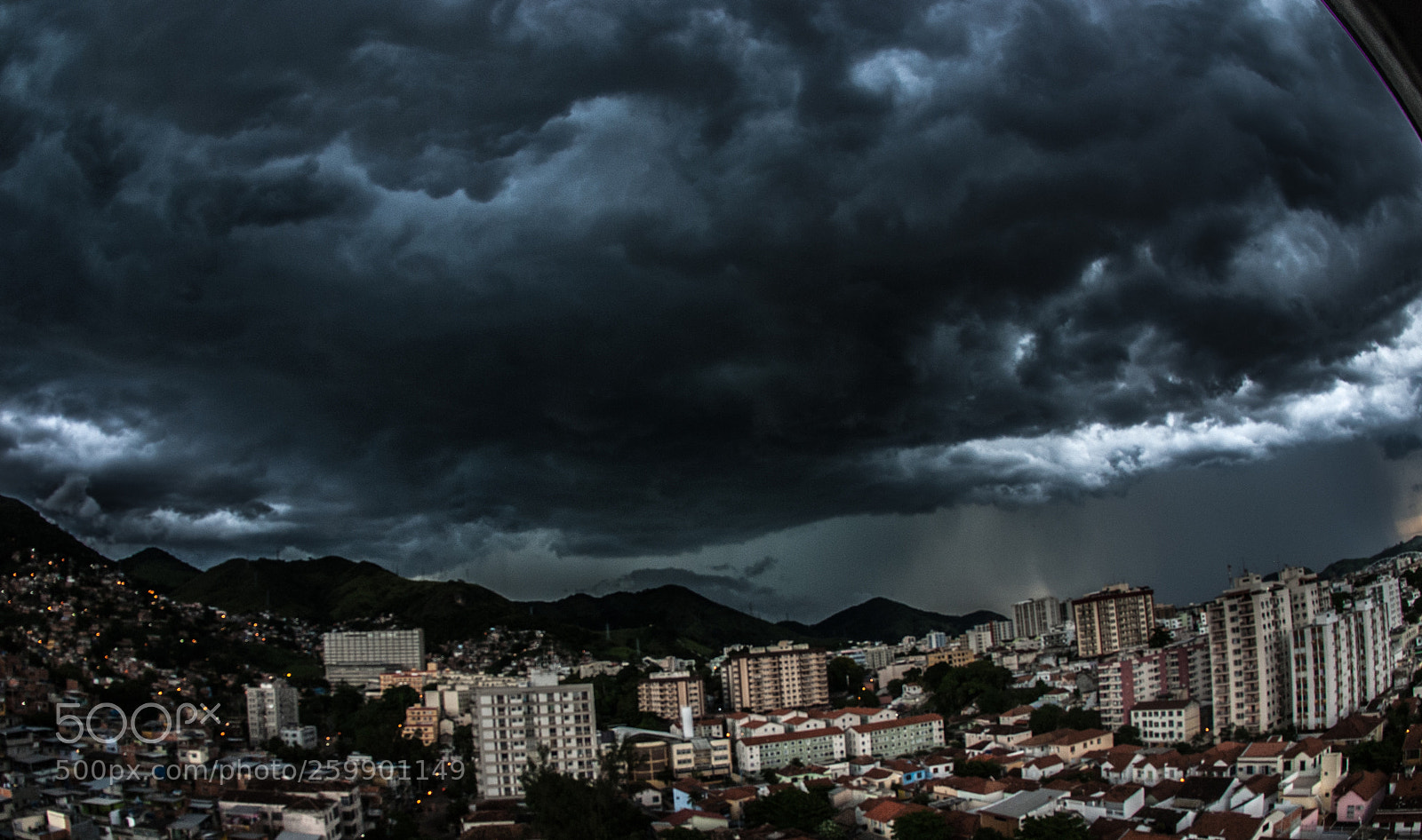 Nikon D80 sample photo. Thunderstorm photography