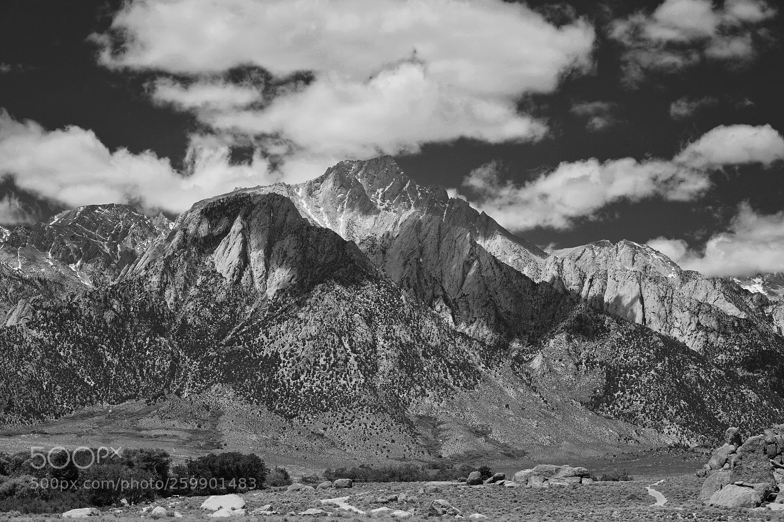 Sony a7R II sample photo. Whitney portal bw photography