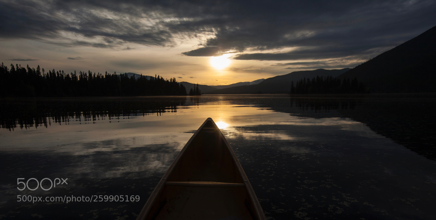 Canon EOS 5D Mark II sample photo. West arm sunset, murtle photography