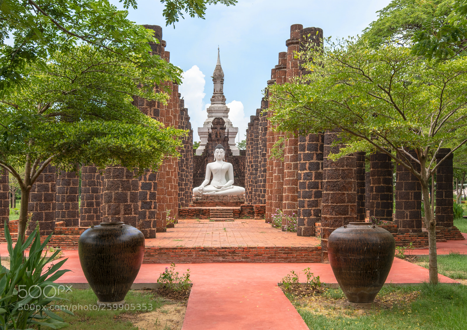 Nikon D850 sample photo. Bouddha blanc photography