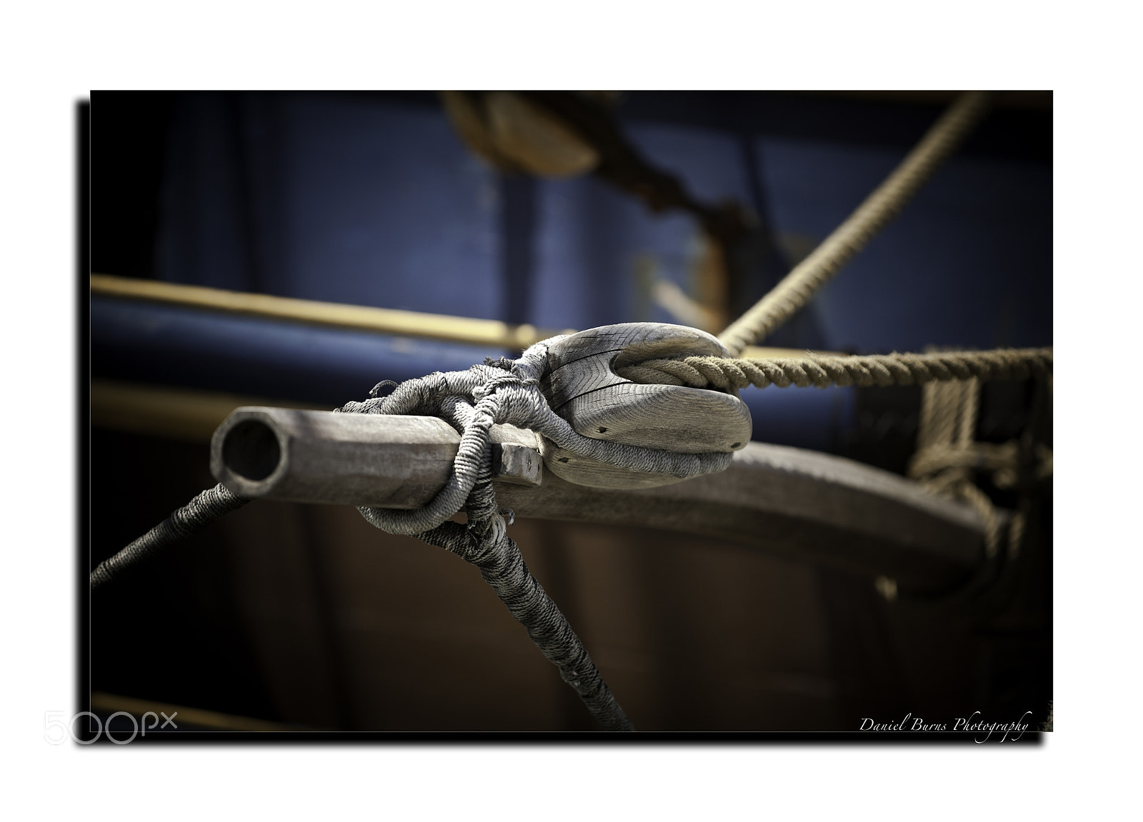 Canon EOS 5D Mark II sample photo. Ropes for pulley photography