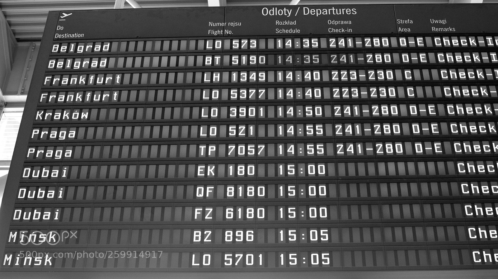 Nikon D810 sample photo. Flights information board in photography