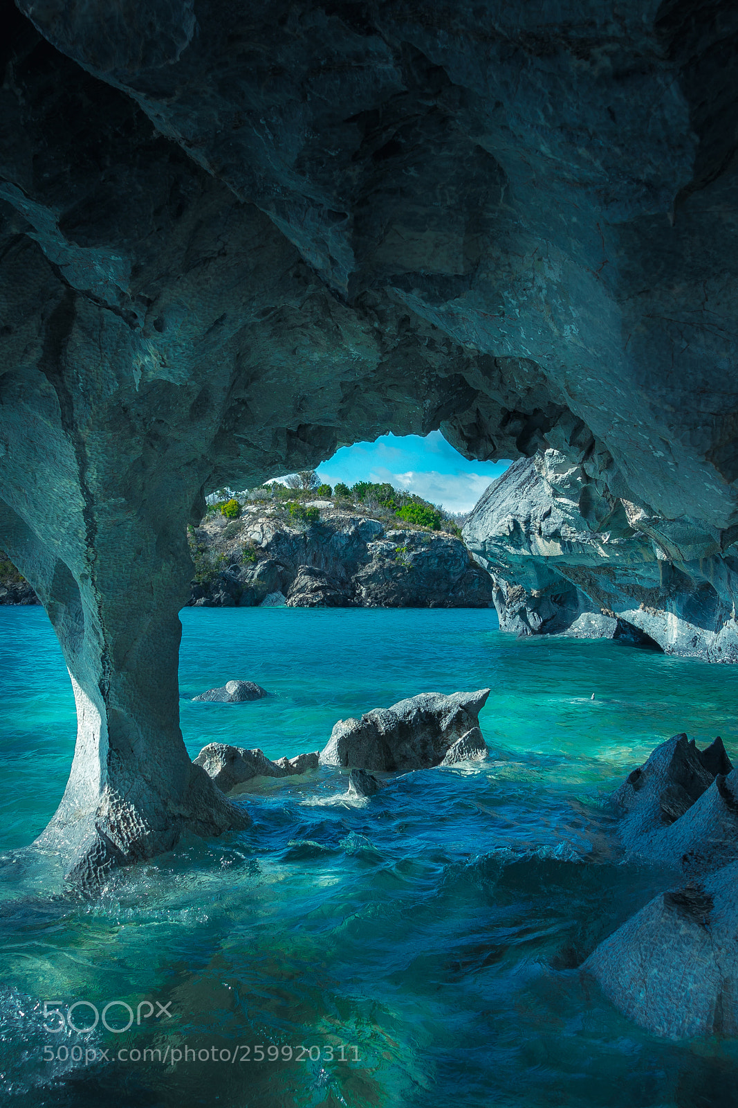 Sony a9 sample photo. Marble caves, puerto rio photography