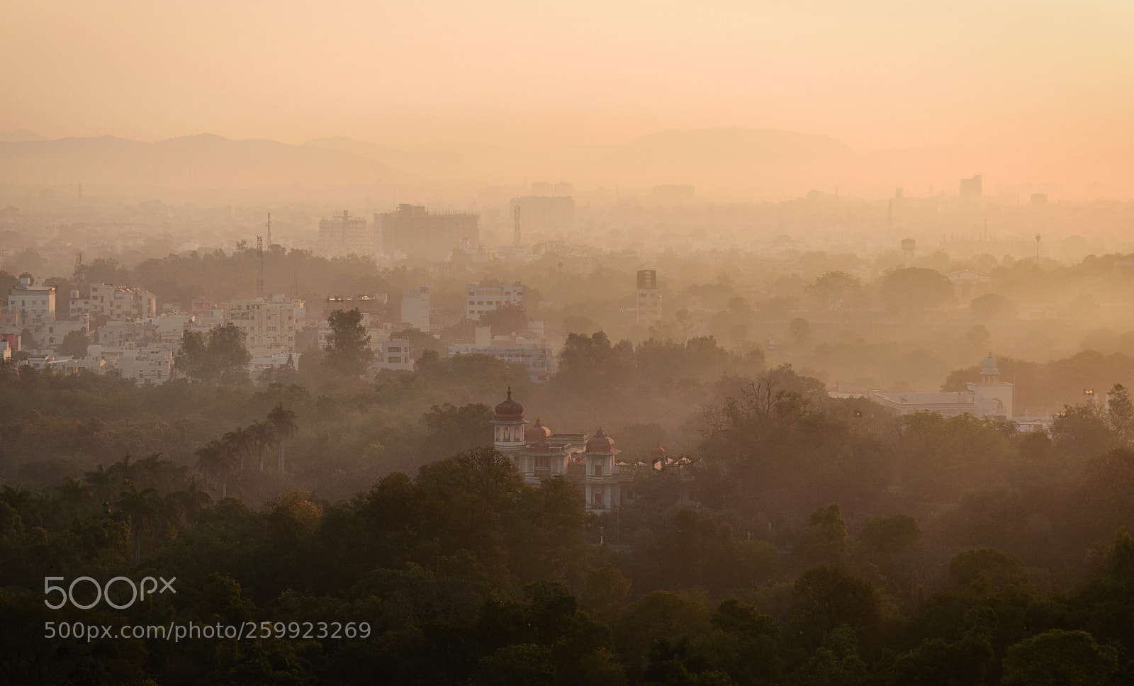 Nikon D3300 sample photo. City covered in haze. photography
