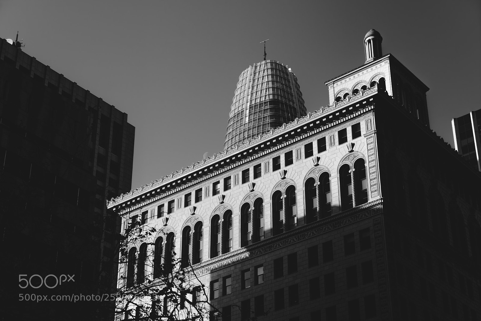 Sony a7 II sample photo. Salesforce building appearing atop photography