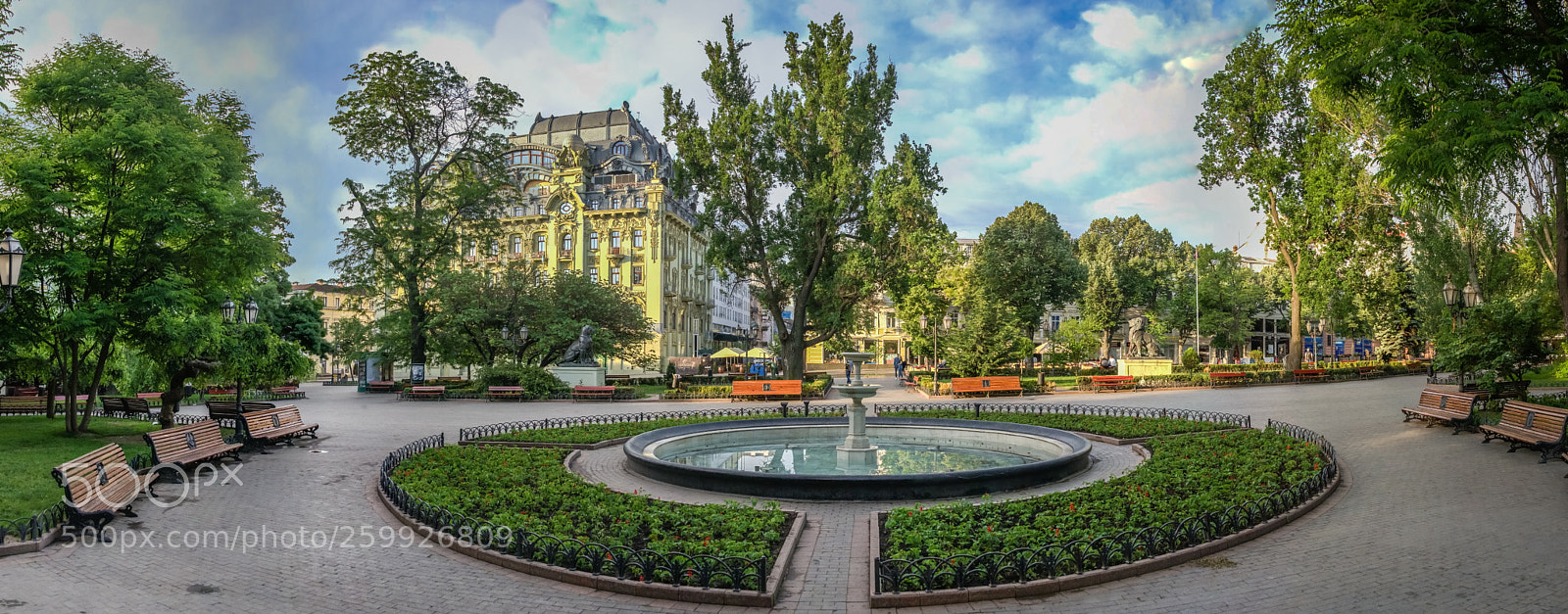 Nikon D610 sample photo. Odessa city garden panorama photography