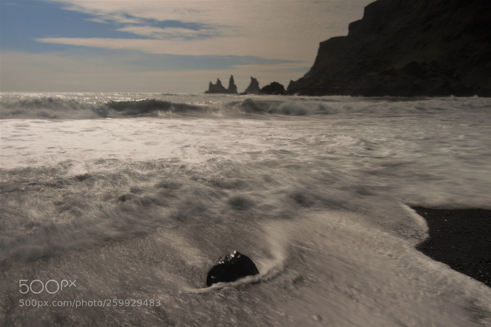 Canon EOS 7D sample photo. Waves at vik photography