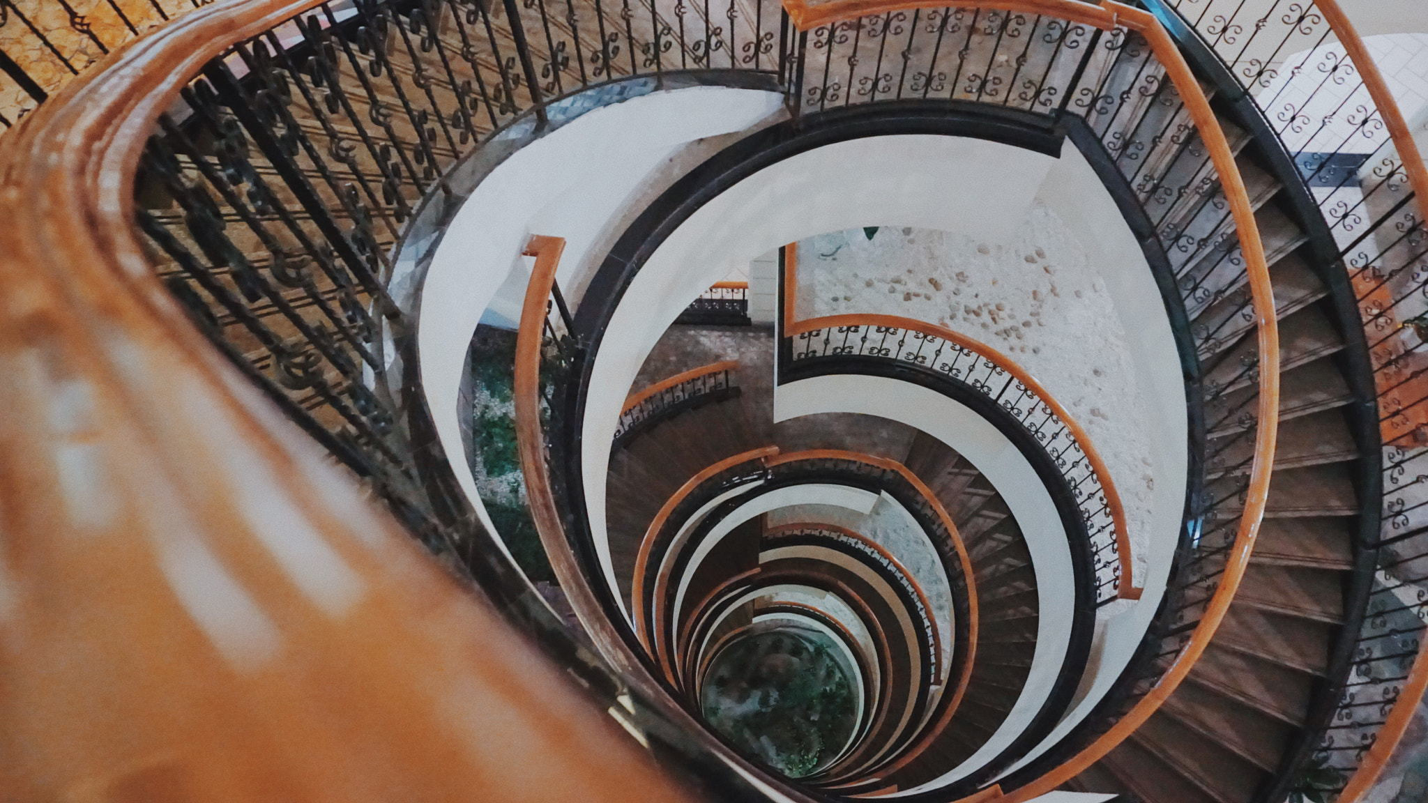 Sony a5100 sample photo. Spiral stairs photography