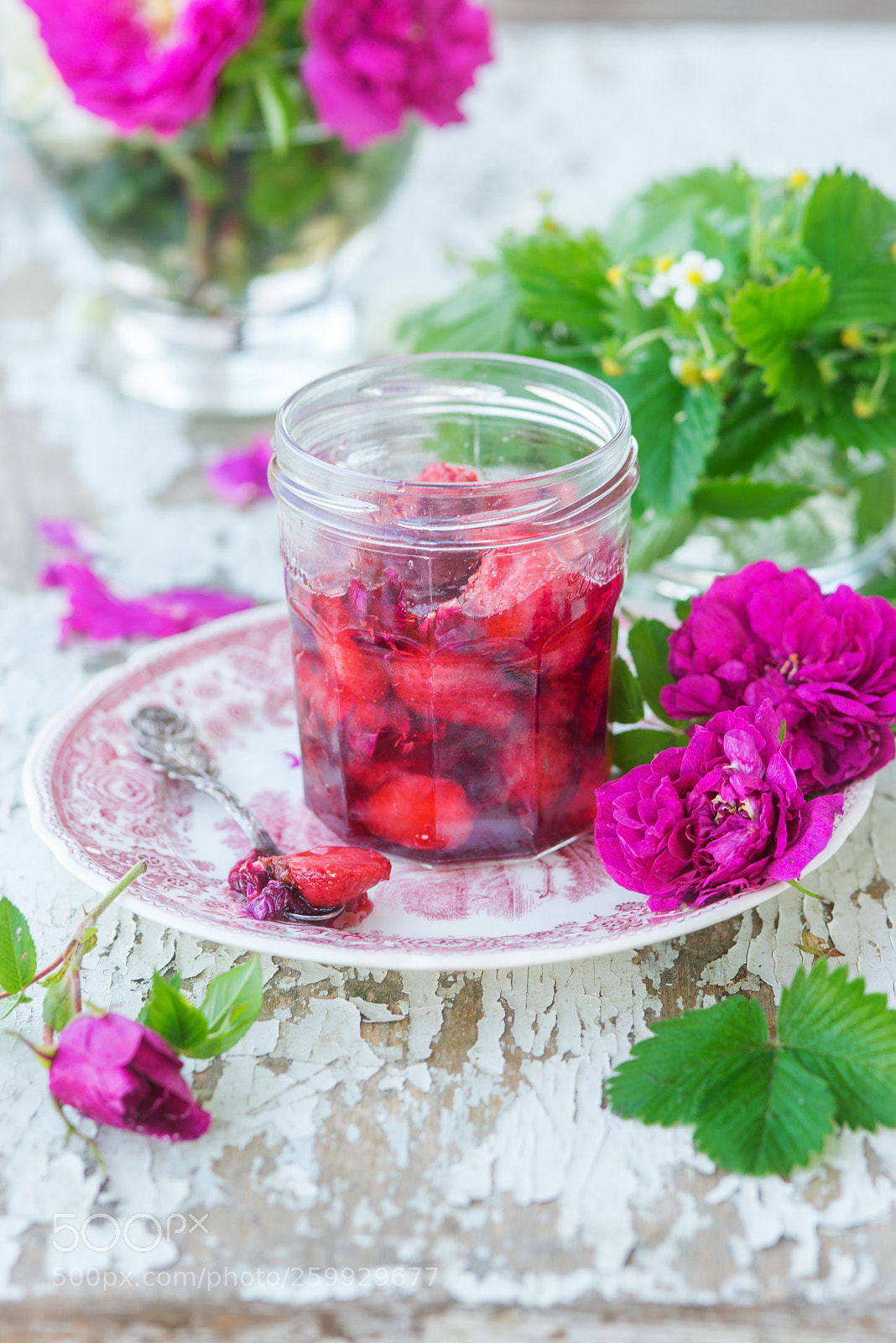 Nikon D600 sample photo. Strawberry rose jam photography