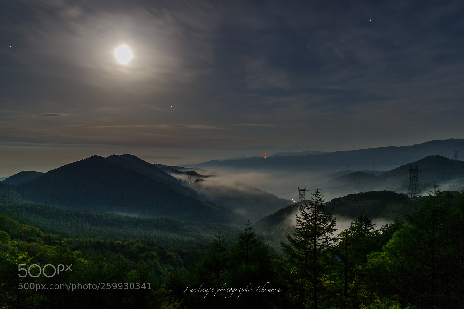 Nikon D3S sample photo. Moon light photography