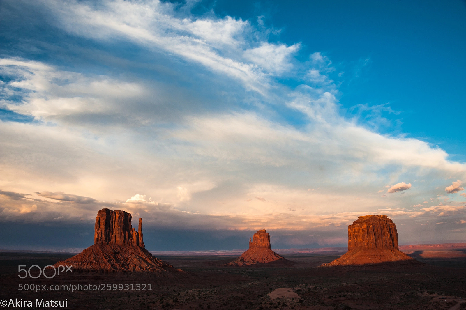 Nikon D3 sample photo. Sunset in monument valley photography