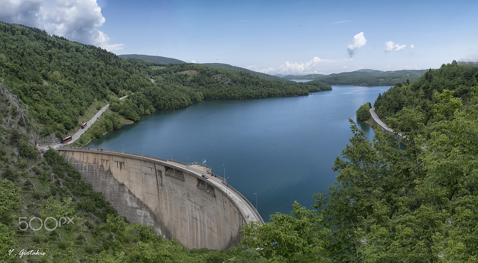 Pentax KP sample photo. Dam of plastiras lake photography