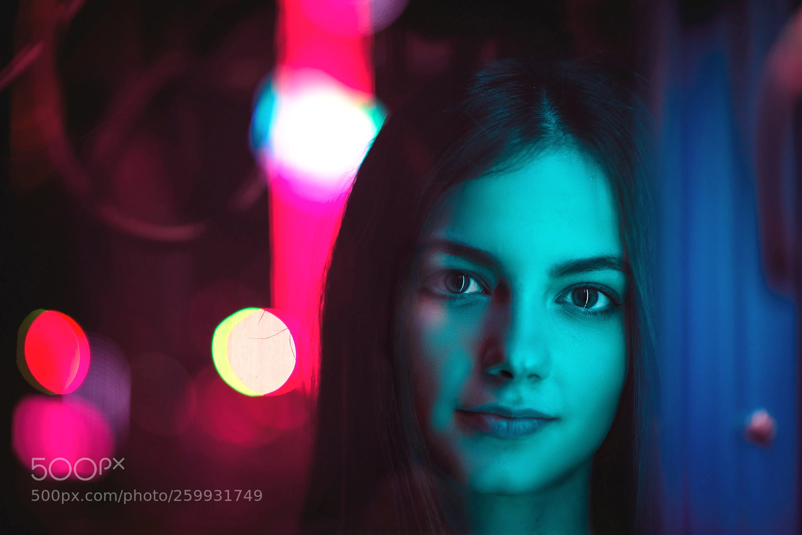 Nikon D750 sample photo. Under neon lights photography