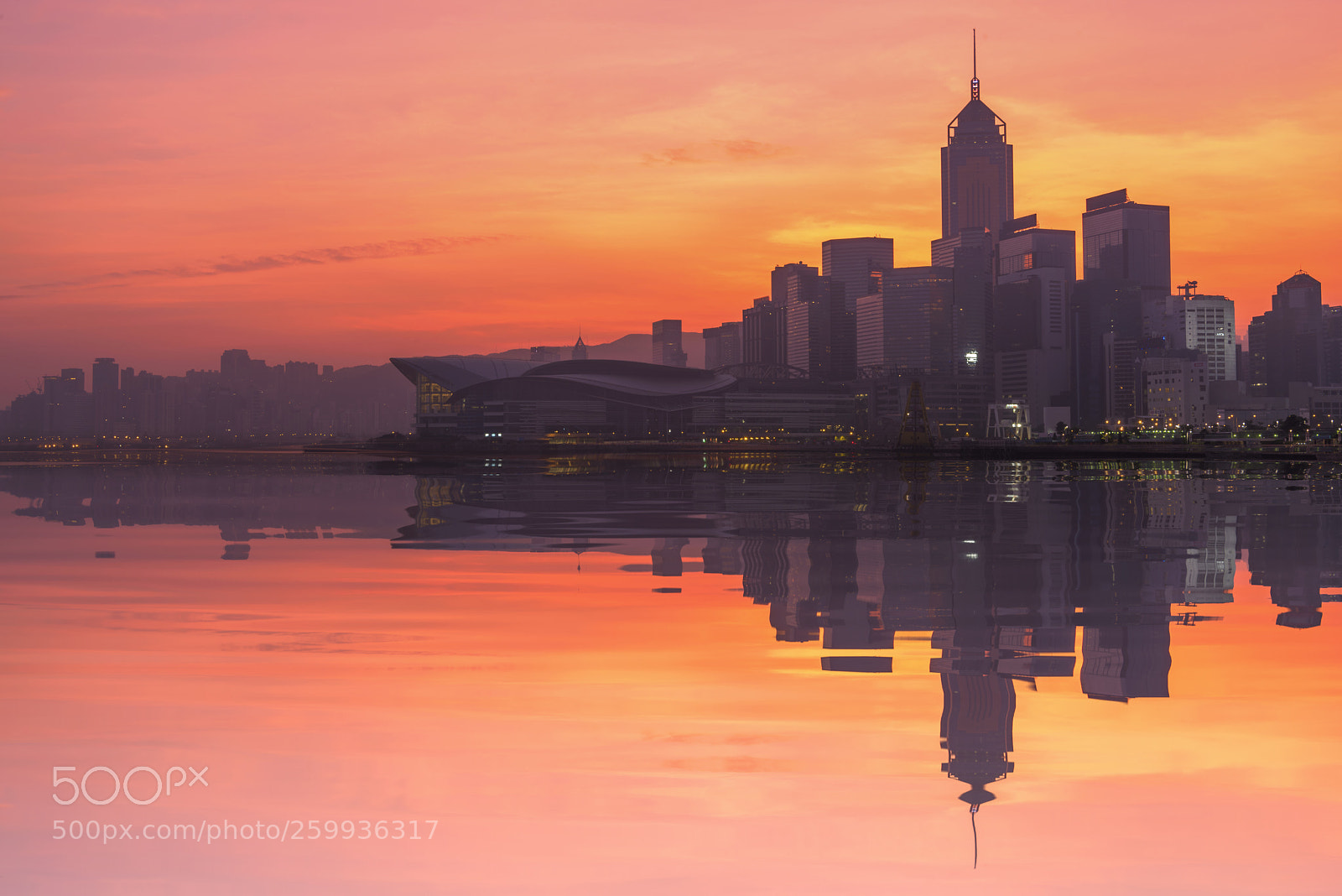 Nikon D810 sample photo. Sunrise hong kong city photography
