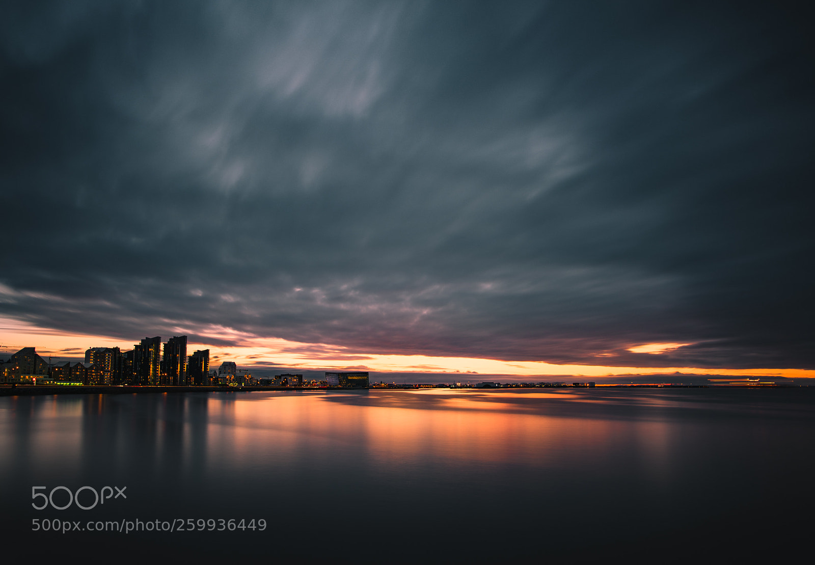 Nikon D810 sample photo. Twilight reykjavik photography