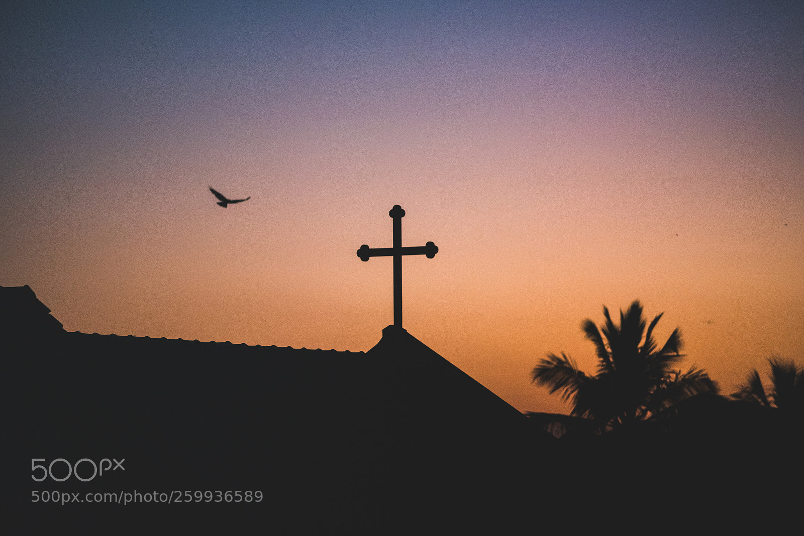 Nikon D750 sample photo. Sunset cross photography