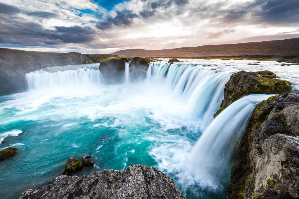 Godafoss Wasserfall im Norden Islands by Marcel Gross / 500px