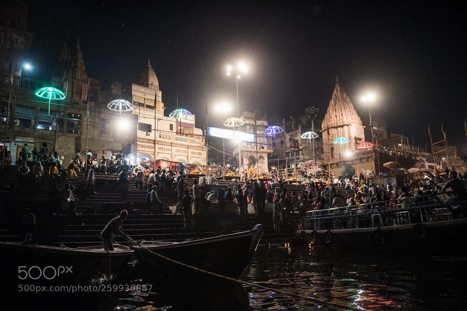 Nikon D750 sample photo. Varanasi by night photography