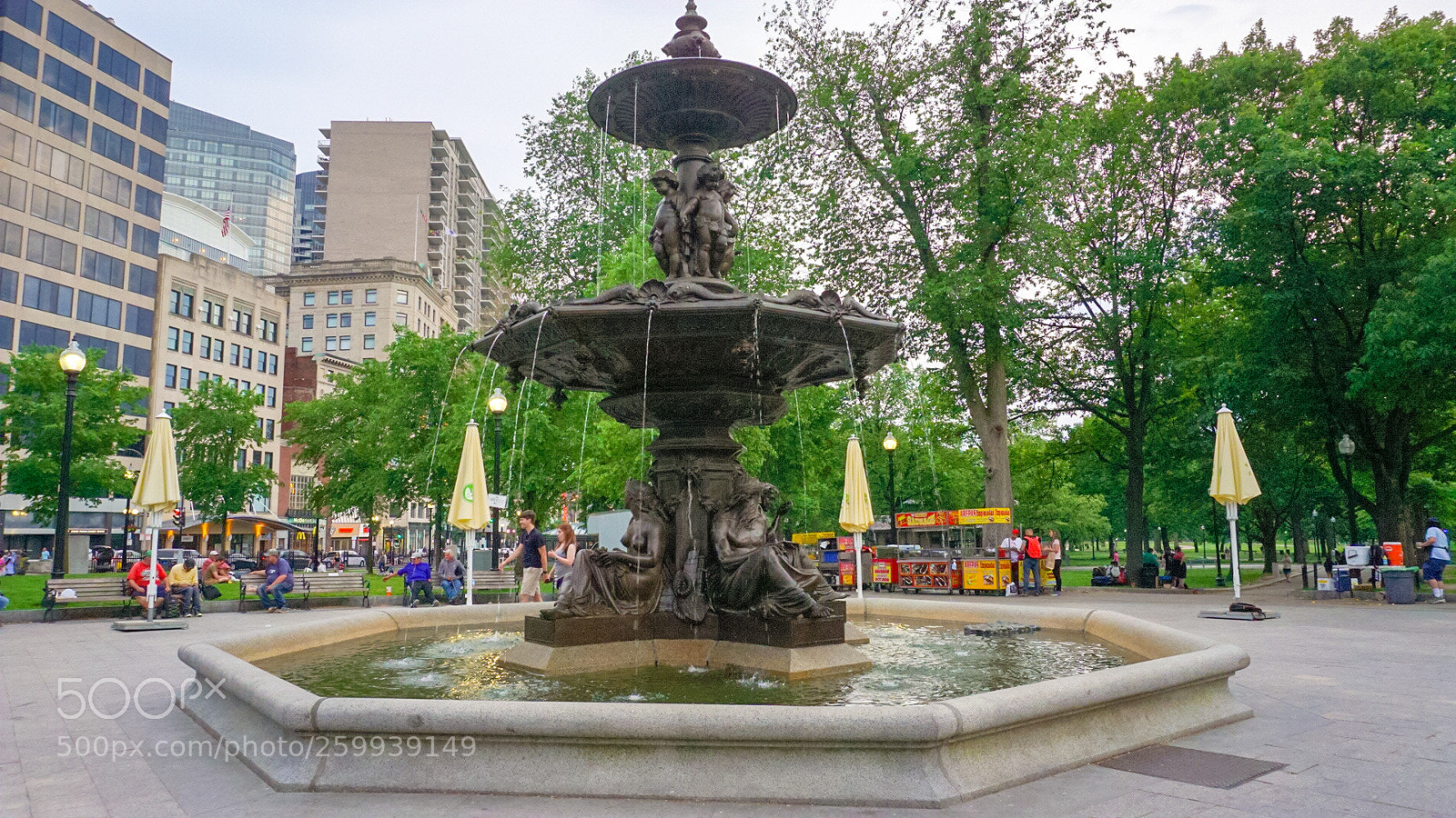 Sony a6000 sample photo. Downtown fountain photography