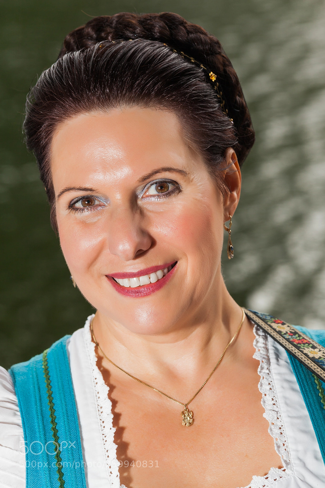 Canon EOS 5D Mark II sample photo. Pretty woman with braided photography