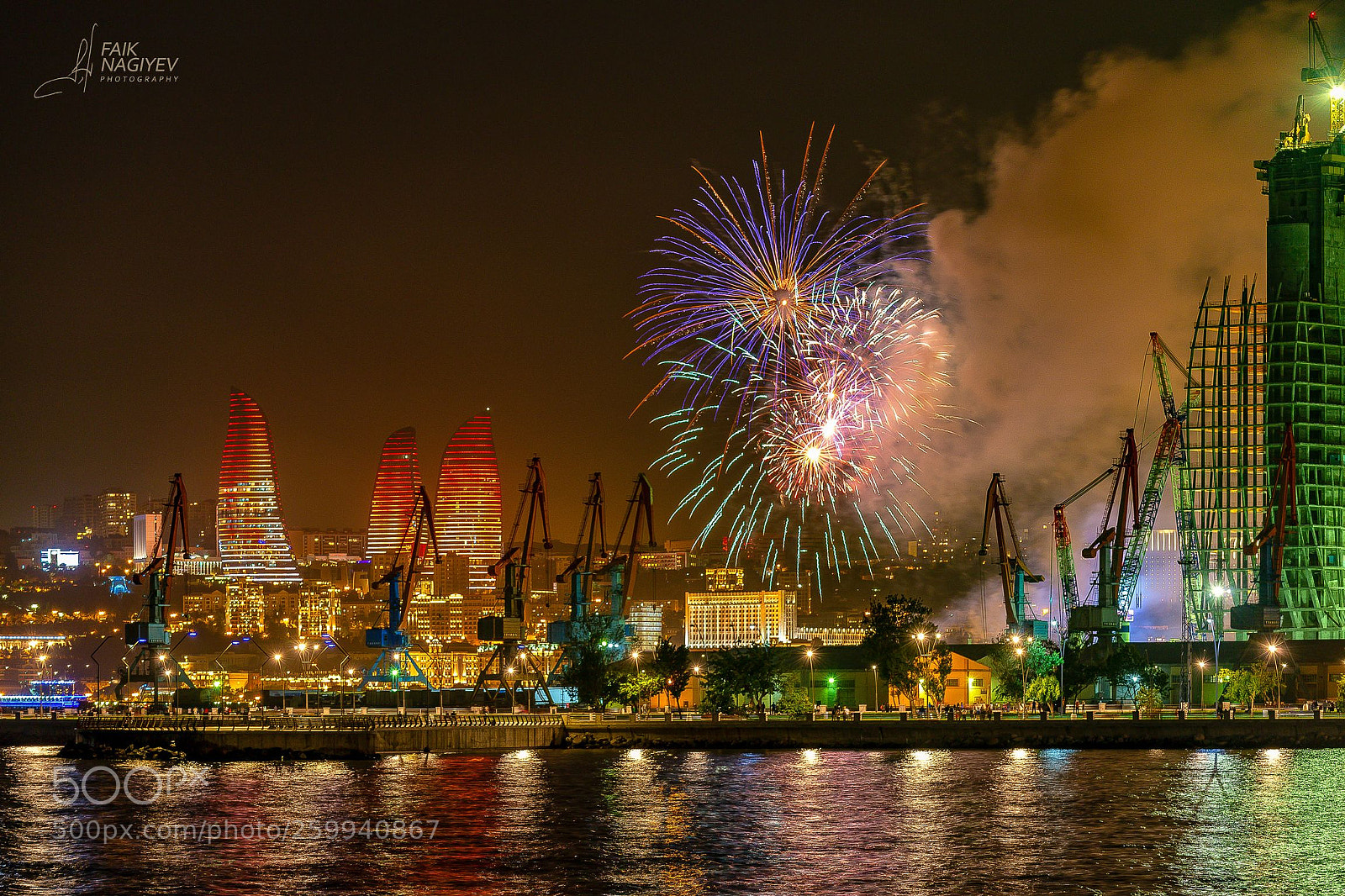 Canon EOS 6D sample photo. 28 may fireworks in baku photography