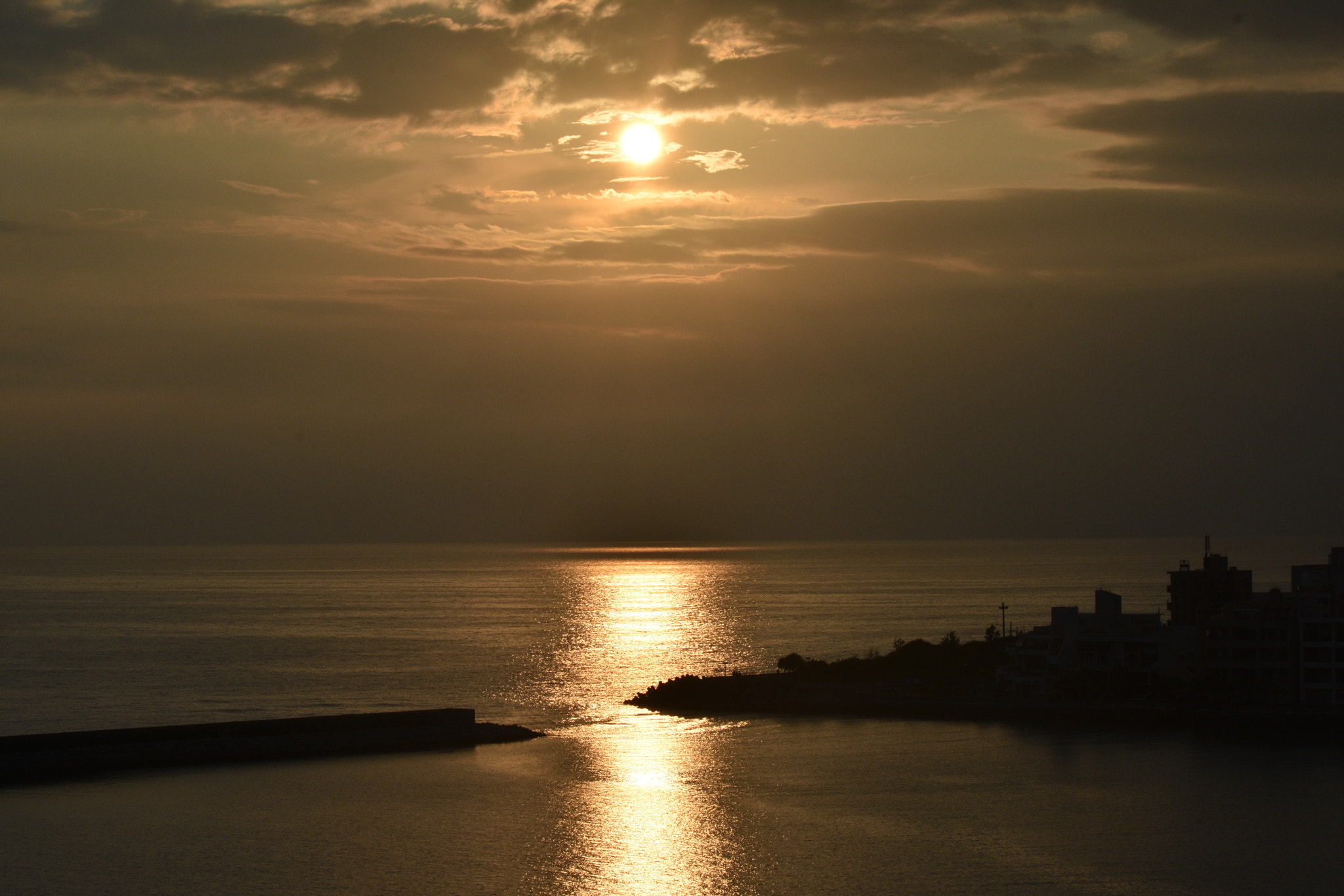 Nikon D3400 sample photo. Okinawa sunset photography