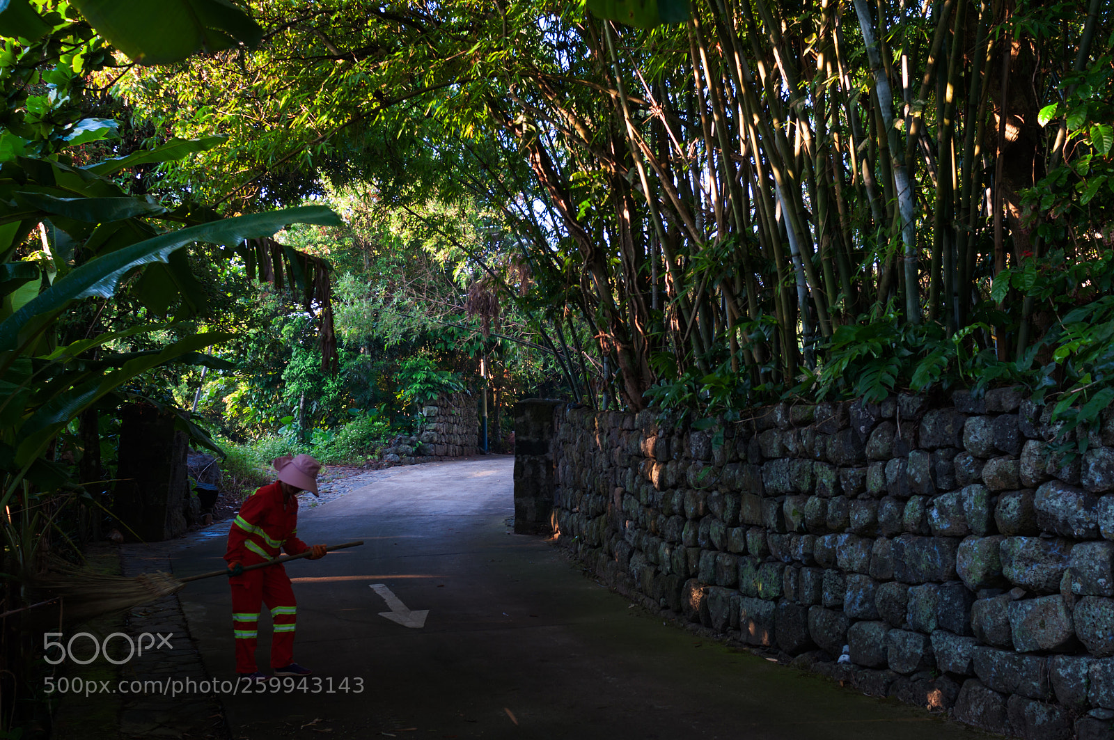 Nikon D90 sample photo. 清晨打扫 photography