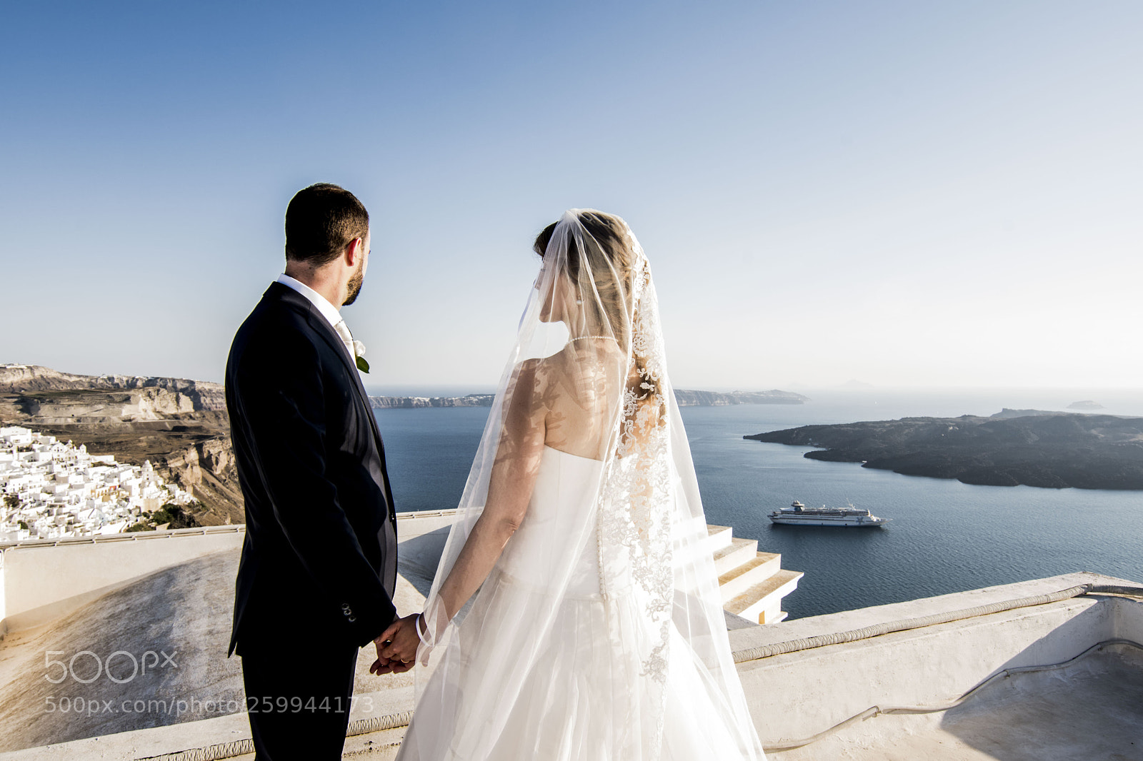 Nikon D500 sample photo. Wedding in santorini photography