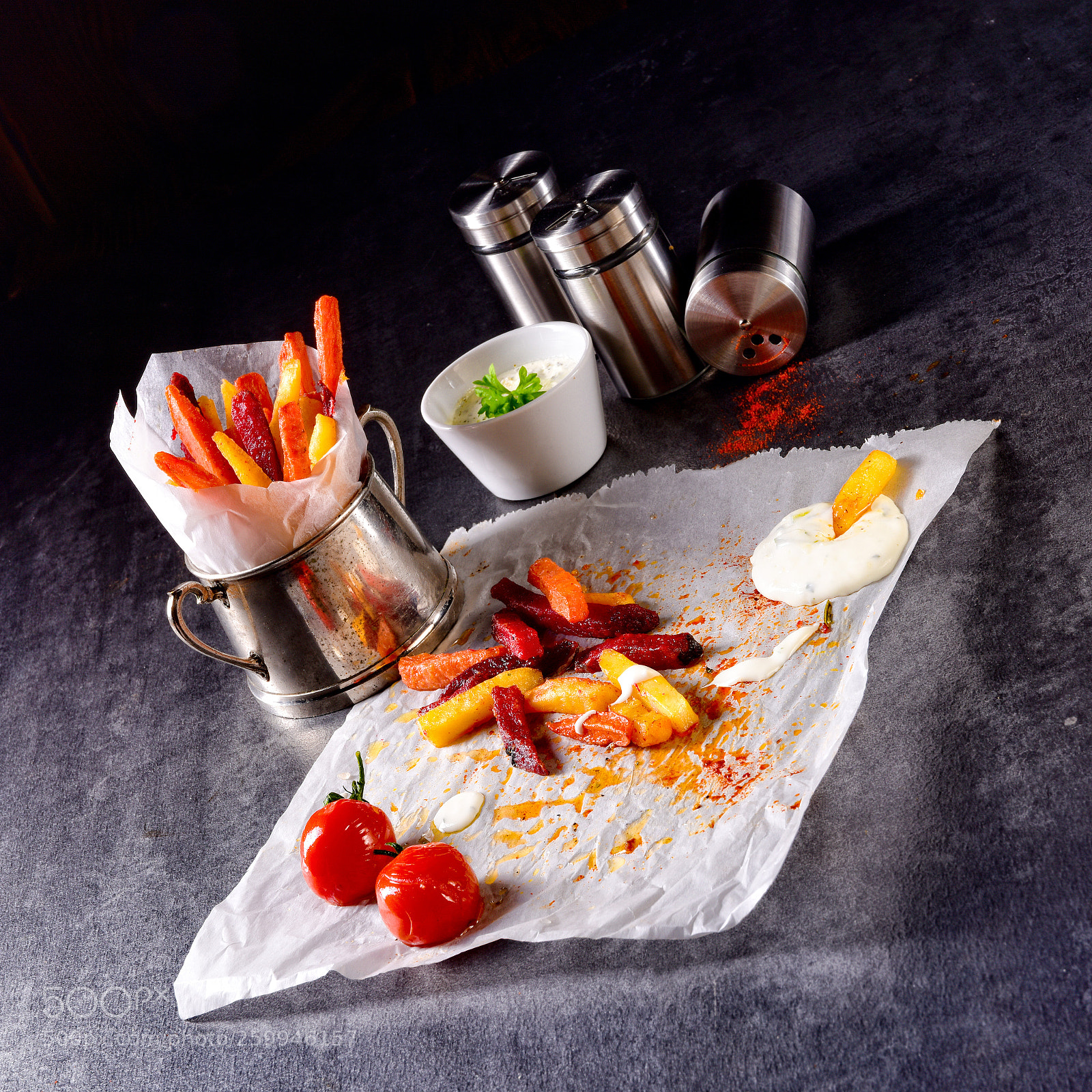 Nikon D810 sample photo. Vegetable french fries with photography