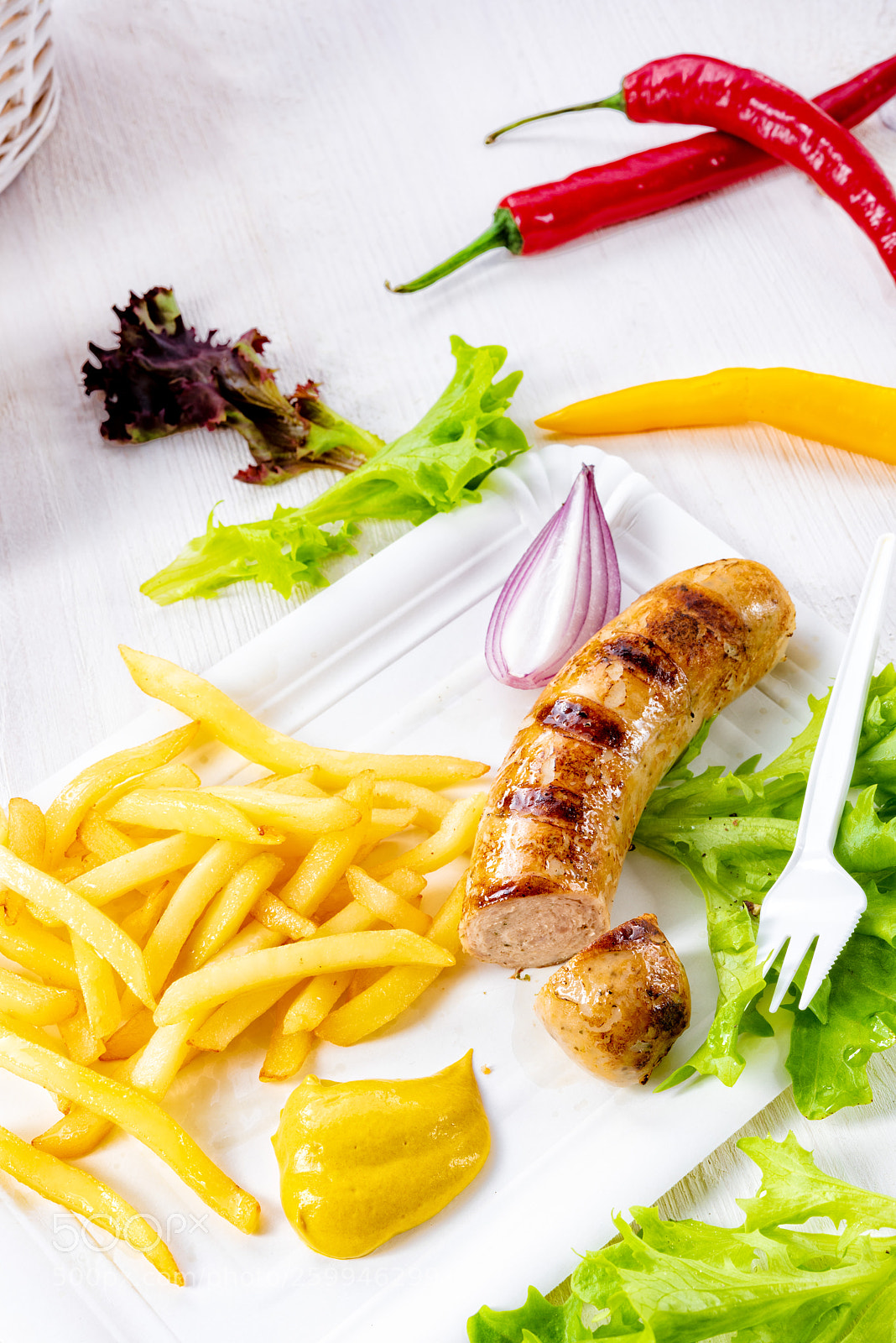 Nikon D810 sample photo. Delicious grilled bratwurst with photography