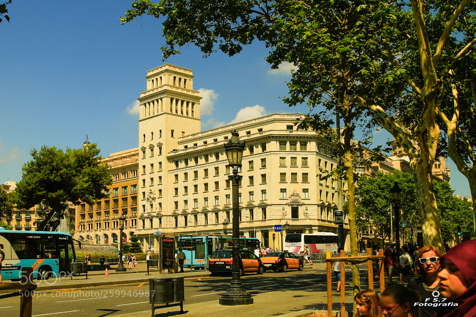 Canon EOS 7D sample photo. Pla a de catalunya photography
