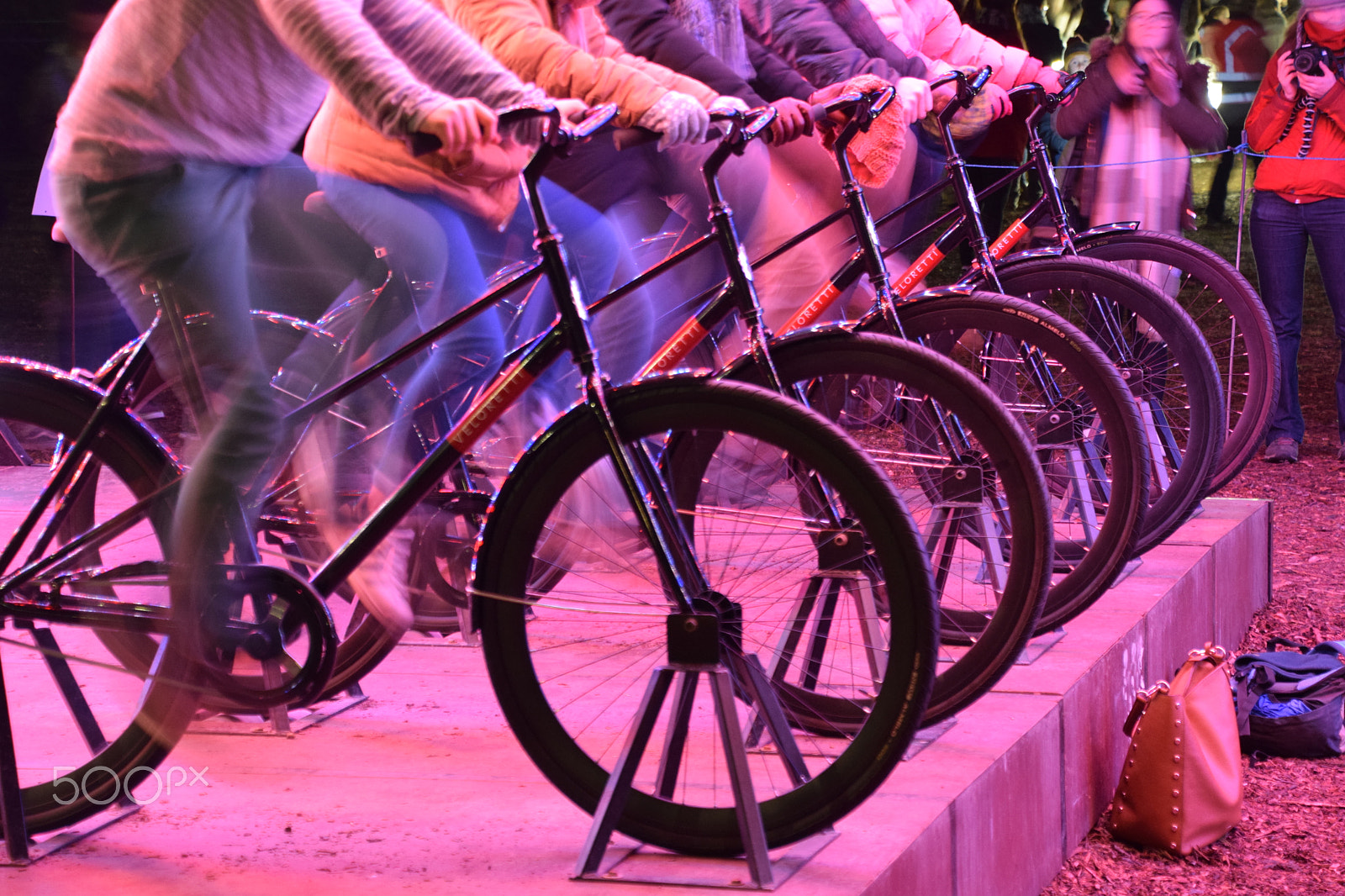 Nikon D5300 sample photo. Bicycle light battle photography