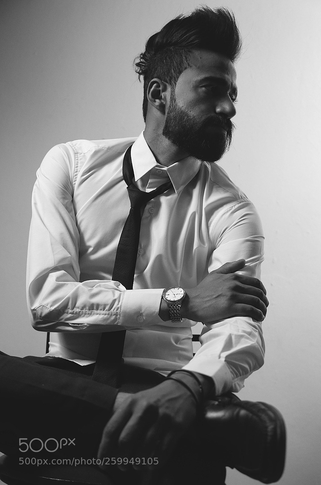 Canon EOS 6D sample photo. B&w port photography