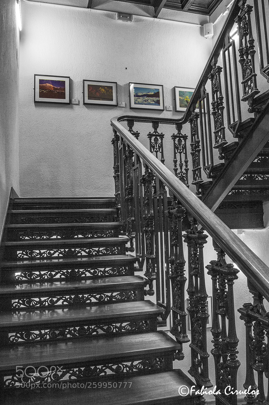 Nikon D3200 sample photo. Escalera interior photography