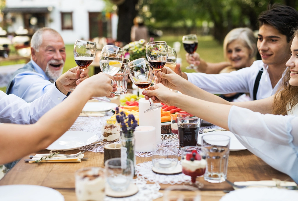 Garden party or family celebration outside in the backyard. by Jozef Polc on 500px.com