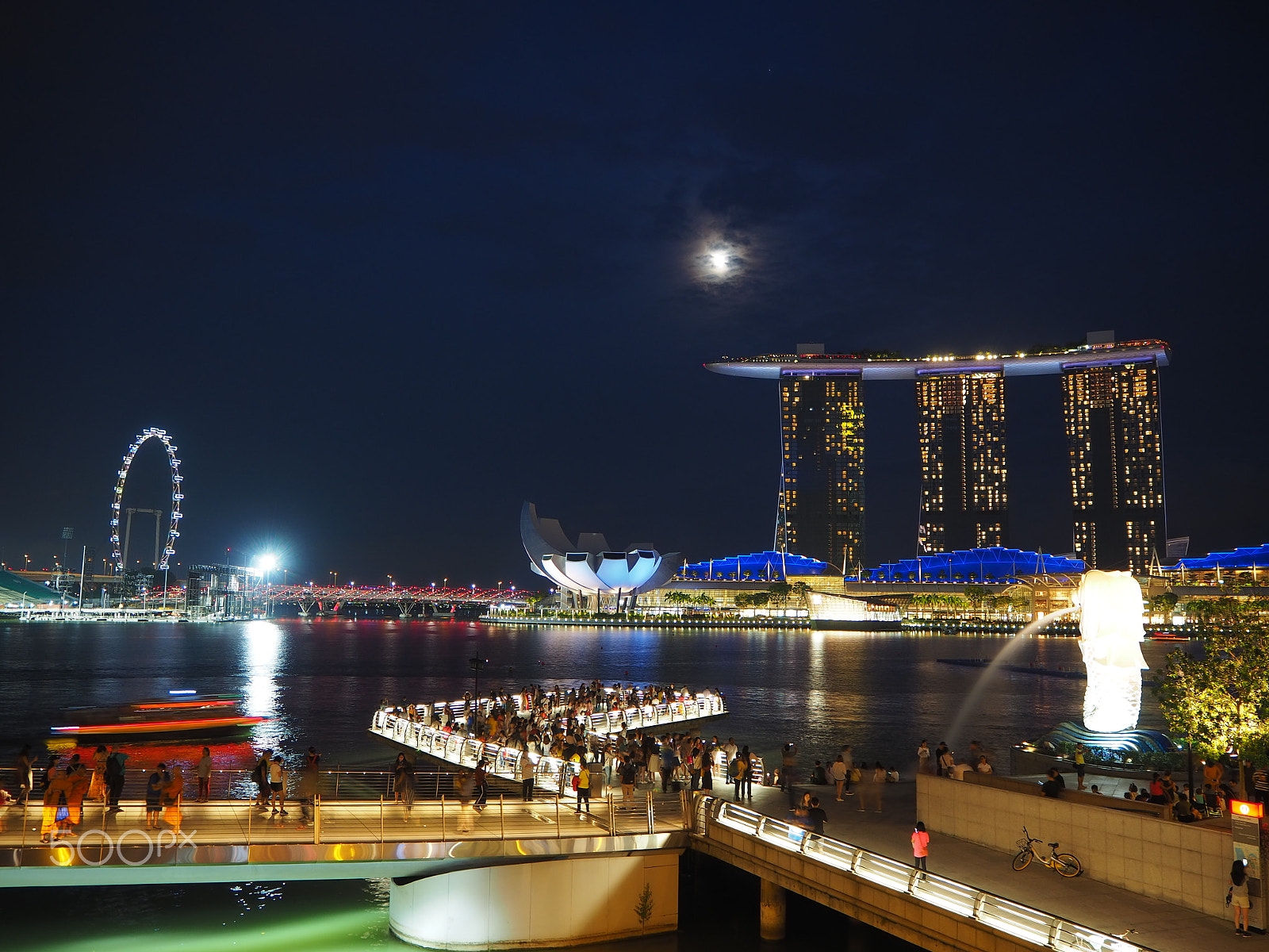 Olympus OM-D E-M10 III sample photo. Marina bay singapore photography