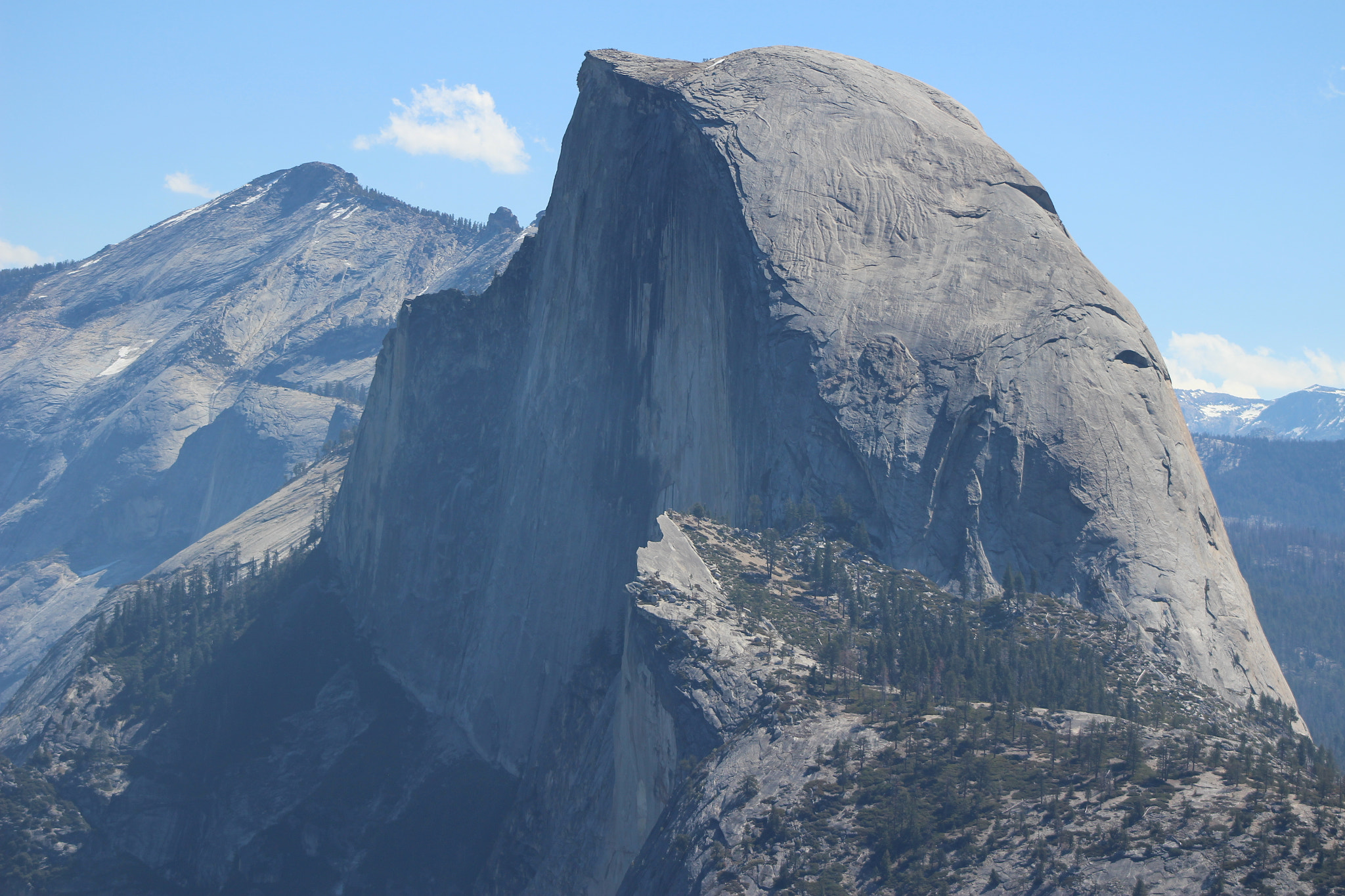 Canon EOS 100D (EOS Rebel SL1 / EOS Kiss X7) + Canon EF 75-300mm f/4-5.6 sample photo. Half dome photography