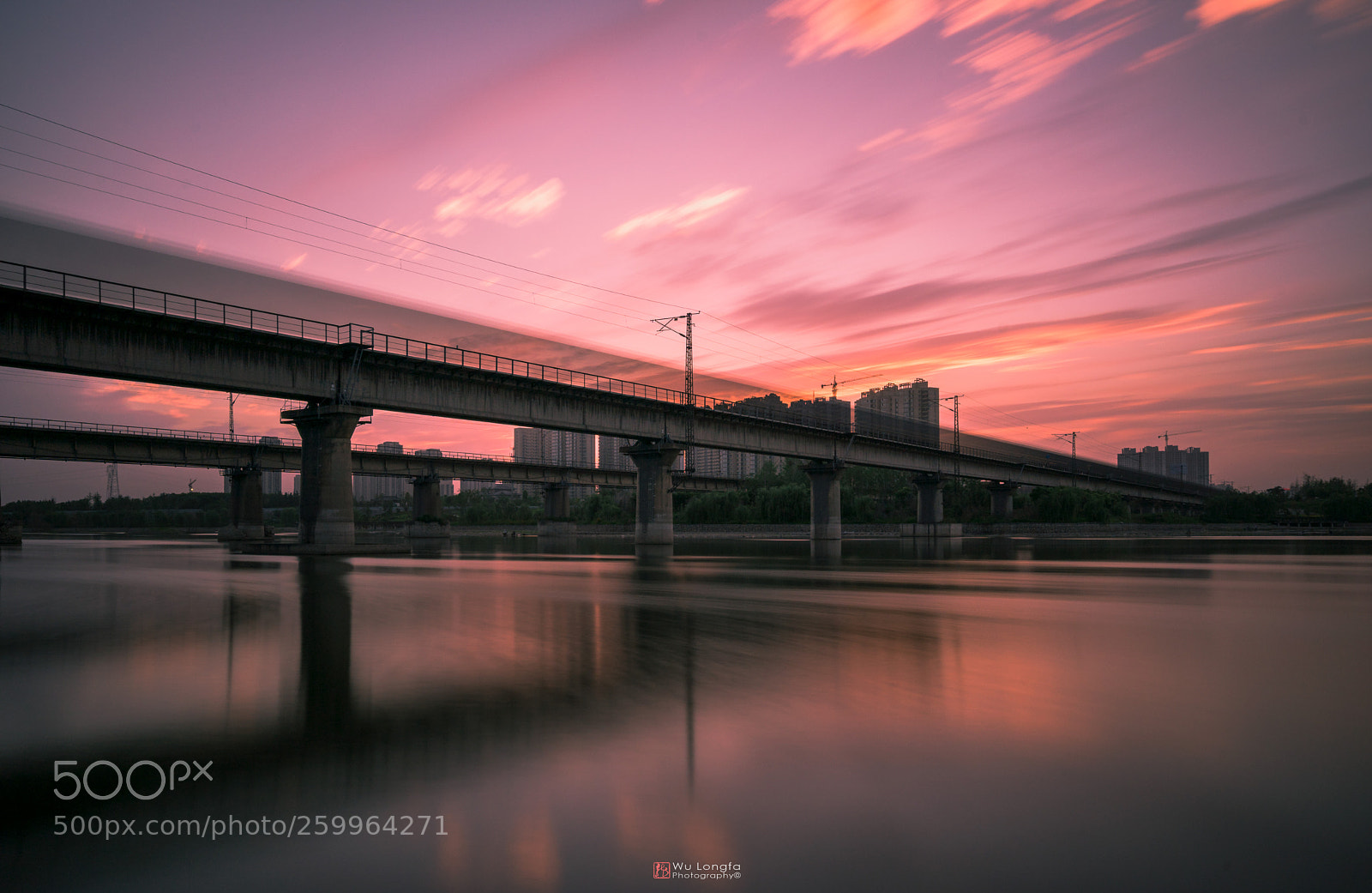 Sony a7 II sample photo. Double railway bridge photography