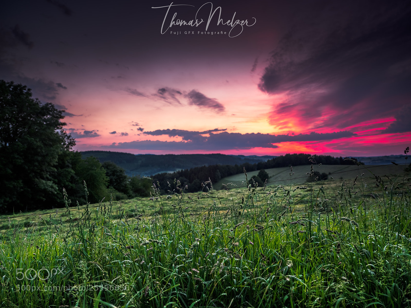 Fujifilm GFX 50S sample photo. Sunset ore mountains photography
