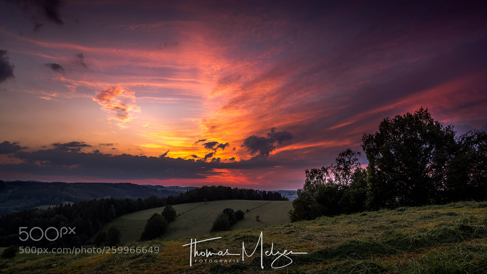Fujifilm GFX 50S sample photo. Sunset ore mountains photography