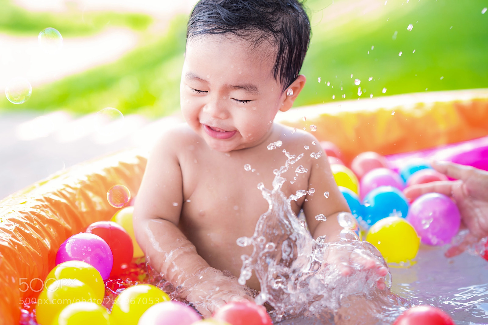 Sony a7R III sample photo. Asian baby play a photography