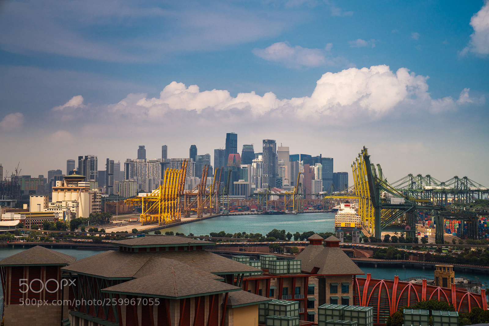 Sony a7R III sample photo. Singapore harbor with singapore photography