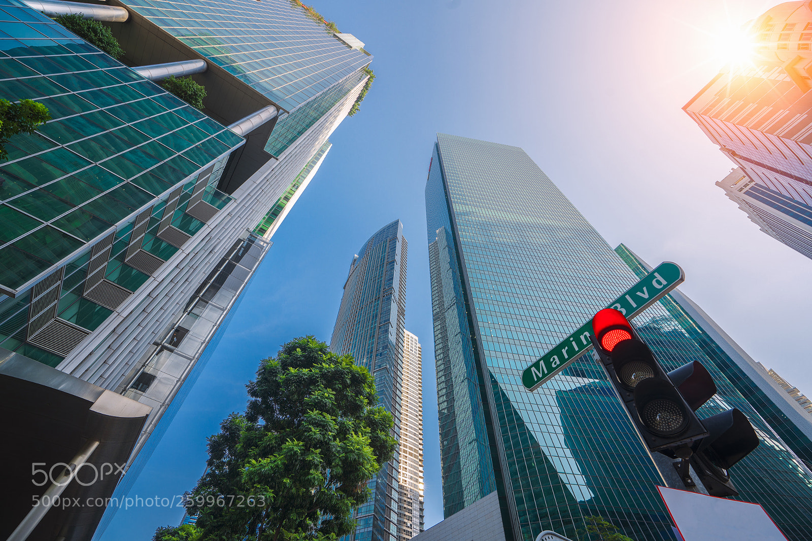 Sony a7R III sample photo. Office building in singapore photography