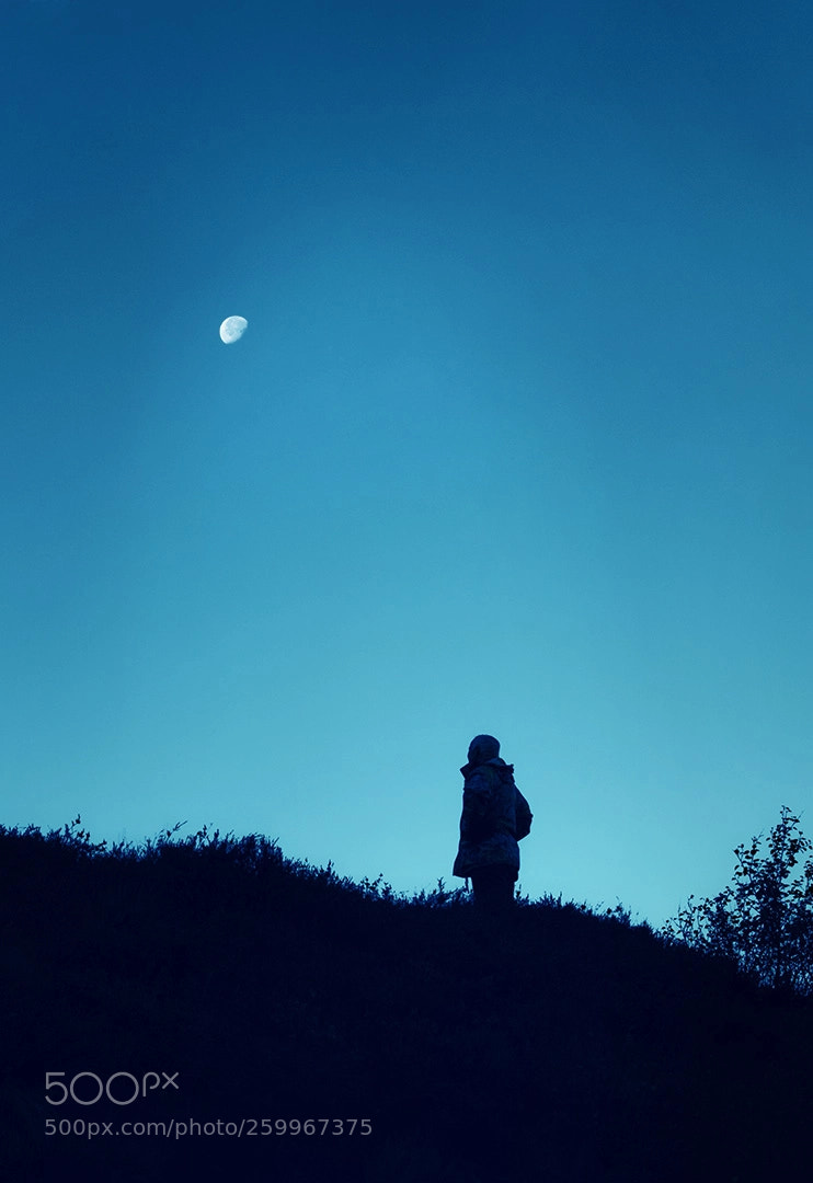 Nikon D300 sample photo. Moon gazing photography