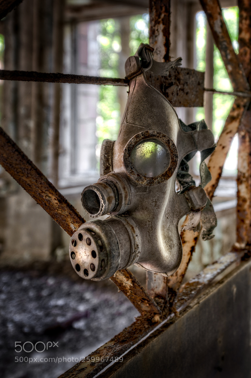 Nikon D850 sample photo. Gas mask in pripyat photography