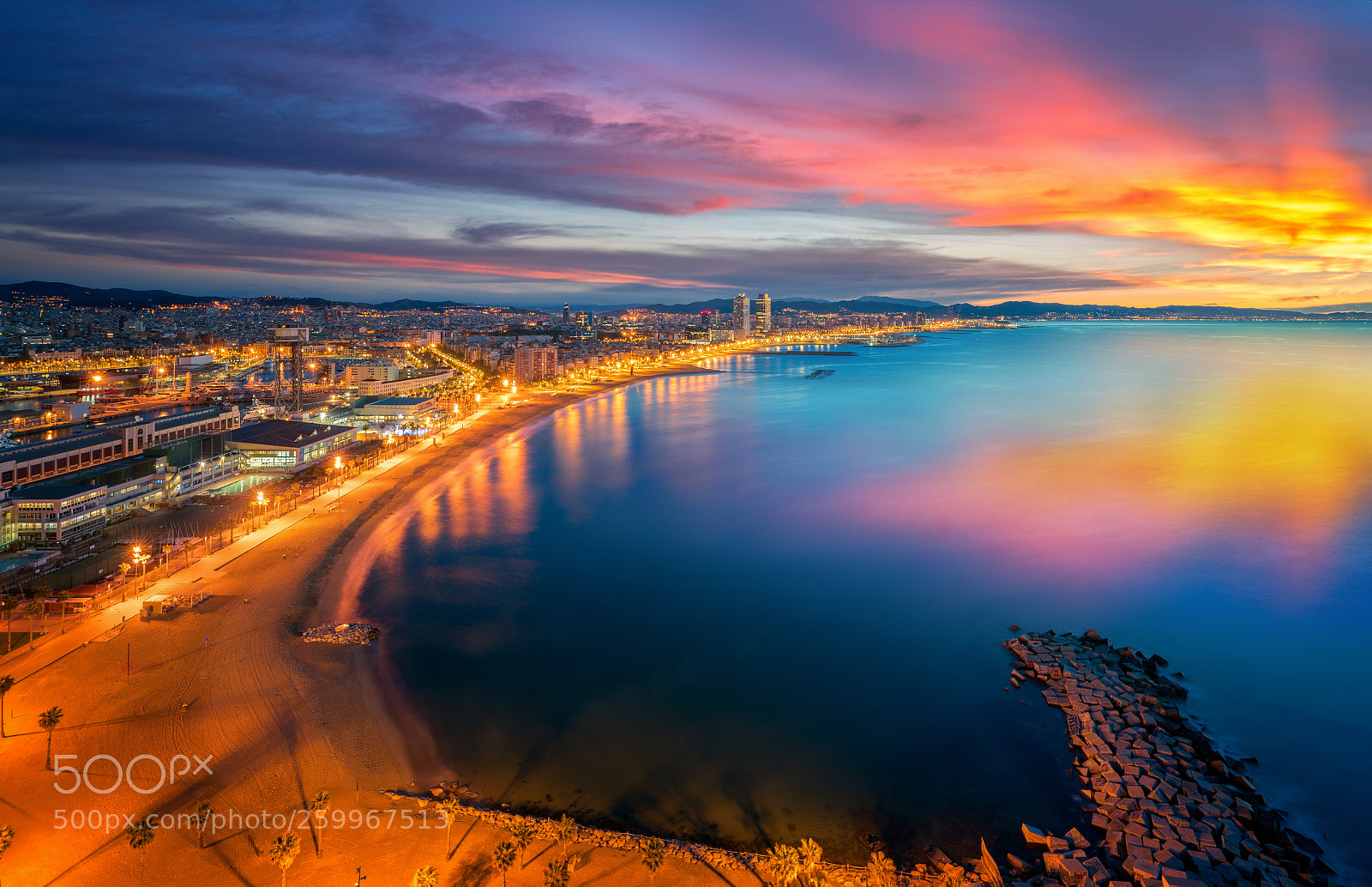 Sony a7R II sample photo. Barcelona beach on morning photography
