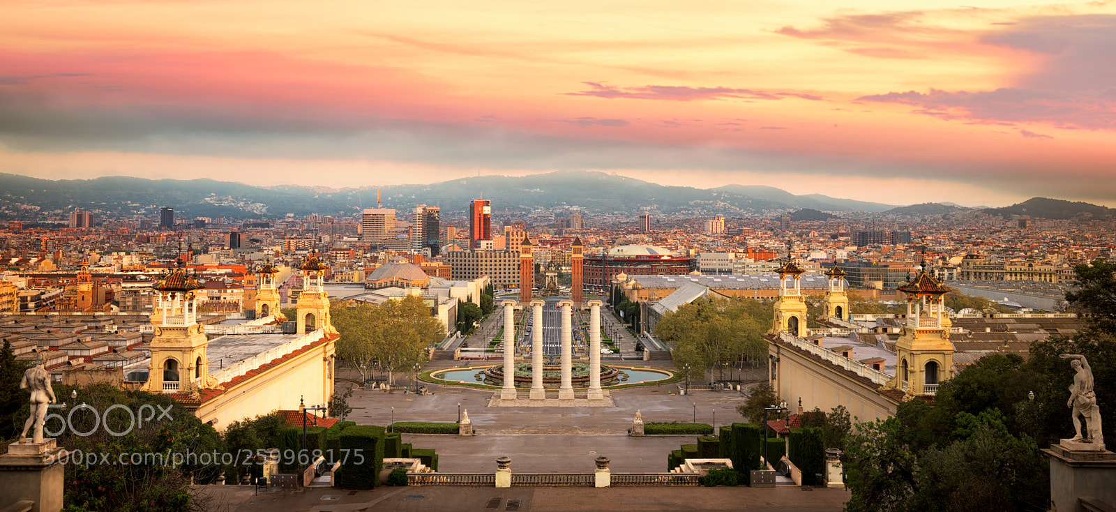 Sony a7R II sample photo. Magic fountain in barcelona photography